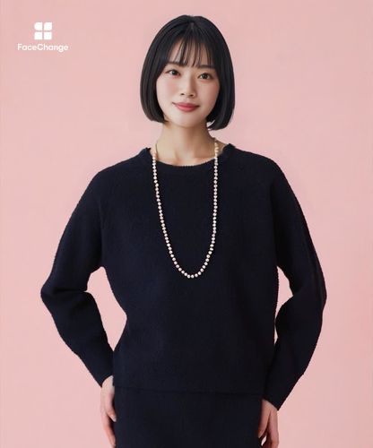 セットアップ対応商品】ネップスムースクルーネック プルオーバー