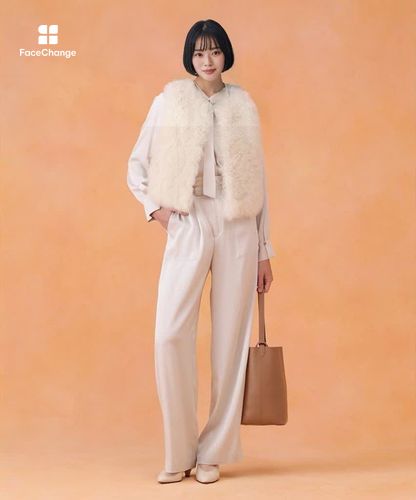 セットアップ対応商品】ストレッチサテンタイ付き ブラウス|ANAYI