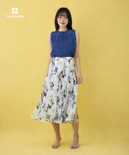 アナイ bouquet プリント プリーツスカート bouquet プリント プリーツスカート|ANAYI OFFICIAL ONLINE STORE