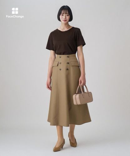 ブライトツイルAラインスカート|ANAYI OFFICIAL ONLINE STORE｜アナイ