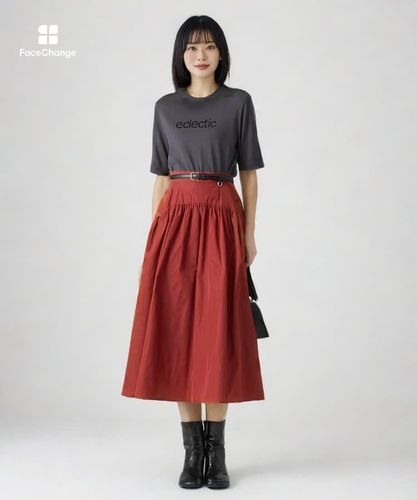 タフタヨークギャザー スカート|ANAYI OFFICIAL ONLINE STORE｜アナイ