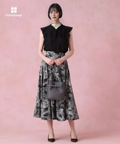 [ANAY】 シアーオーガンジーボウタイブラウス・スカート シアーオーガンジーボウタイ ブラウス|ANAYI OFFICIAL ONLINE STORE