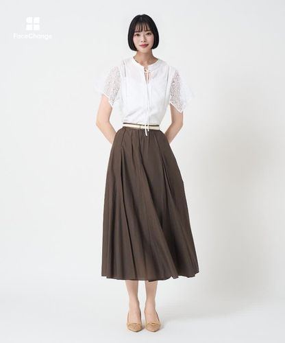 ケミカルレーススリーブコンビ ブラウス|ANAYI OFFICIAL ONLINE STORE