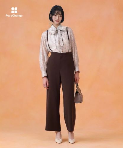 ドットオーガンジーリボンブラウス|ANAYI OFFICIAL ONLINE STORE