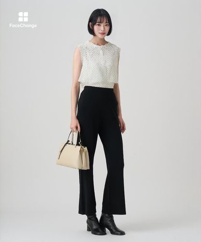 ドットプリントシフォンノースリーブブラウス|ANAYI OFFICIAL ONLINE 