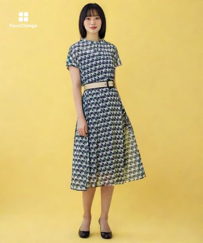 reminiscence プリント ワンピース|ANAYI OFFICIAL ONLINE STORE