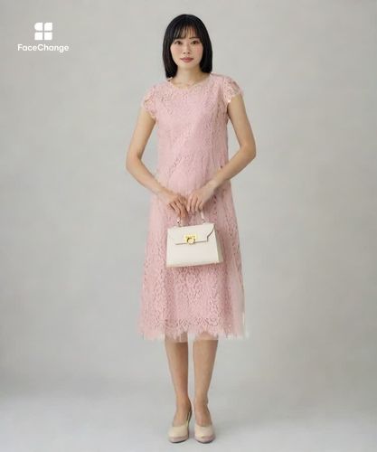 リバーレースチュールAラインワンピース|ANAYI OFFICIAL ONLINE STORE