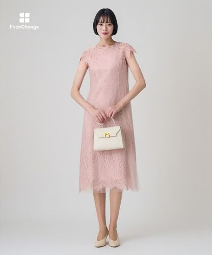 リバーレースチュールAラインワンピース|ANAYI OFFICIAL ONLINE STORE