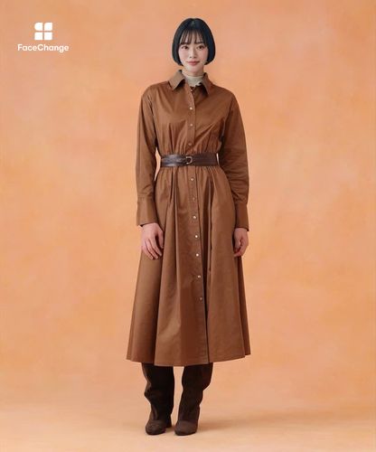 ブライトグログランシャツ ワンピース|ANAYI OFFICIAL ONLINE STORE