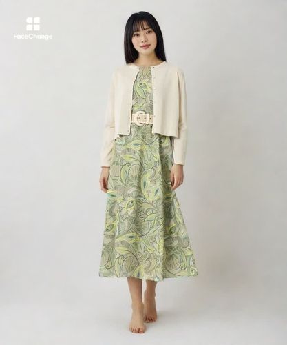 シアーラインクルーネック カーディガン|ANAYI OFFICIAL ONLINE STORE