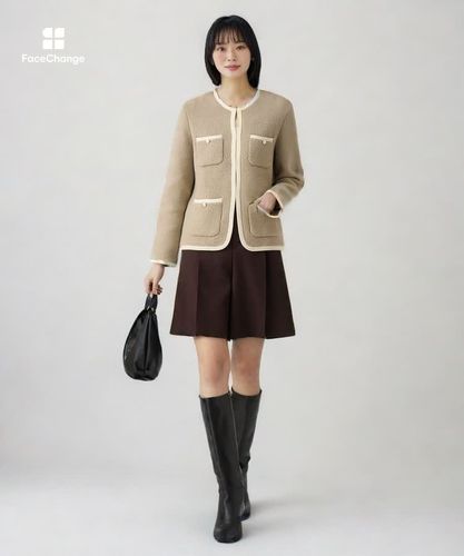 ウールブークレポケットロング カーディガン|ANAYI OFFICIAL ONLINE