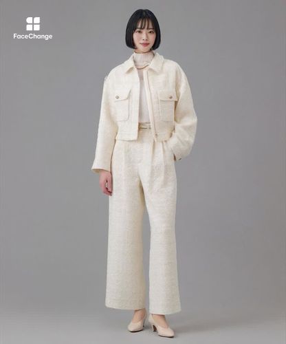 ヴィシーチェックツイードブルゾン〈セットアップ対応商品〉|ANAYI