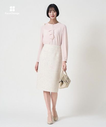 Eternal Line 2026】ミックスツイードタイト スカート|ANAYI OFFICIAL