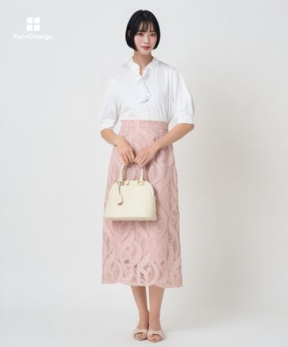 リーフコード刺繍 Iライン スカート〈セットアップ対応商品〉|ANAYI