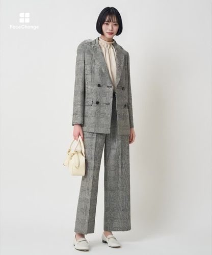 グレンチェックピークドジャケット〈セットアップ対応商品〉|ANAYI