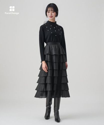 ブライトローンティアード スカート|ANAYI OFFICIAL ONLINE STORE