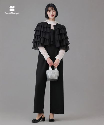 オーガンジーティアードボレロ ブラウス|ANAYI OFFICIAL ONLINE STORE