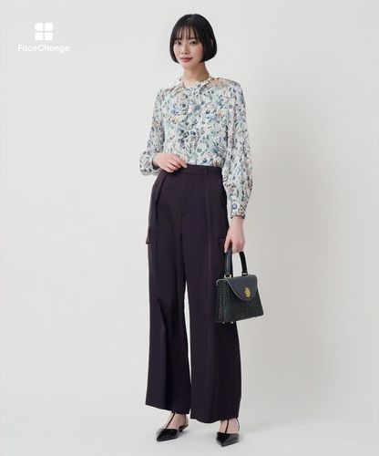 ぼかしフラワーフリル ブラウス|ANAYI OFFICIAL ONLINE STORE｜アナイ