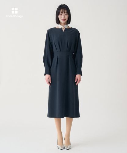 Eternal Line 2026】ストレッチクロスキーネック ワンピース|ANAYI