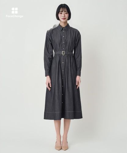 ライトデニムタックシャツワンピース|ANAYI OFFICIAL ONLINE STORE ライトデニムタックシャツワンピース|ANAYI OFFICIAL ONLINE STORE