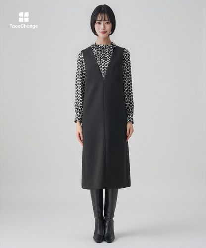 トリプルクロスジャンパー ワンピース|ANAYI OFFICIAL ONLINE STORE