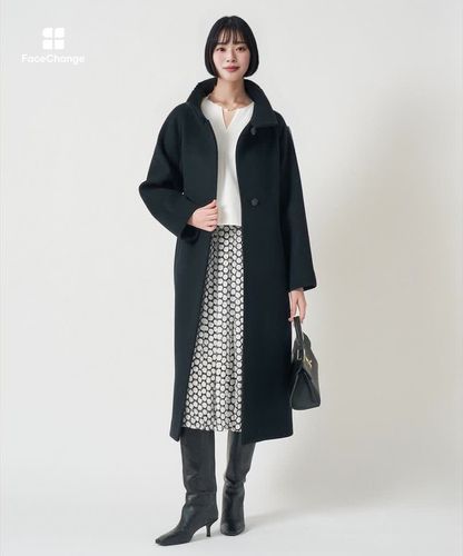 ラムウールビーバースタンドコート|ANAYI OFFICIAL ONLINE STORE