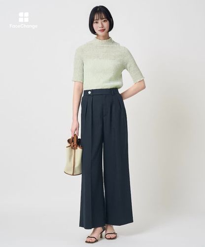 シャーリング5分袖 プルオーバー|ANAYI OFFICIAL ONLINE STORE