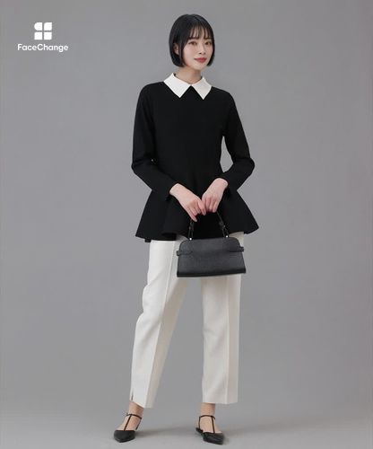 Eternal Line 2026】サテン使いフレアヘム プルオーバー|ANAYI