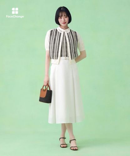 インポートレースドッキング カーディガン|ANAYI OFFICIAL ONLINE