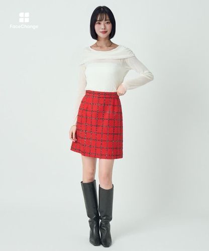 ブロックチェックミニ スカート〈セットアップ対応商品〉|ANAYI