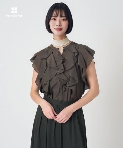 ANAYIライトローンスタンドラッフル　ブラウス36 ライトローンラッフルブラウス|ANAYI OFFICIAL ONLINE STORE｜アナイ