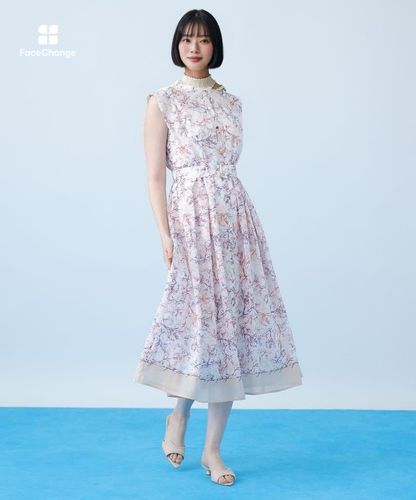 Coral プリントローンシャツフレア ワンピース|ANAYI OFFICIAL ONLINE