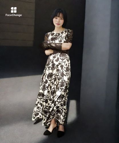 シルエットフラワープリントフレア ワンピース|ANAYI OFFICIAL ONLINE