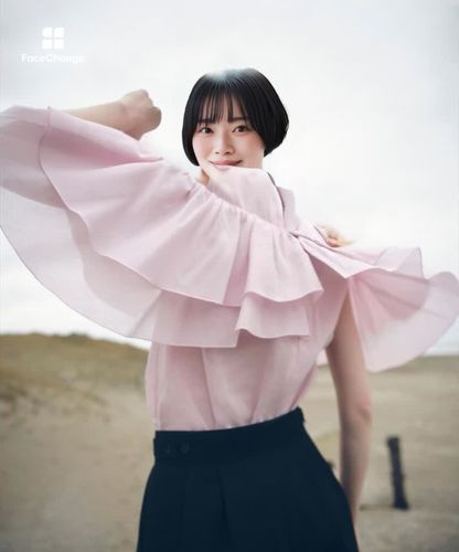 コットンオーガンジーラッフル ブラウス|ANAYI OFFICIAL ONLINE STORE