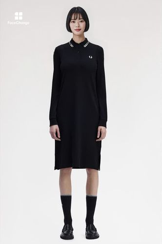 The Long Sleeve Twin Tipped Fred Perry Dress(8 350：BLACK): | FRED