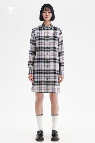 Check Shirt Dress(10 100：WHITE): | FRED PERRY JAPAN | フレッド