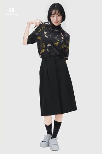 Floral Print T-Shirt(10 102：BLACK): | FRED PERRY JAPAN | フレッド