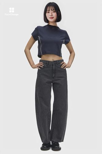 Piped Seams Mock Neck T-Shirt(10 608：NAVY): | FRED PERRY JAPAN