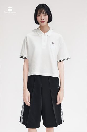 Fred Perry ブラック　ホワイト　ポロシャツ Sheer Tipped Polo Shirt(10 129：SNOW WHITE): | FRED PERRY JAPAN