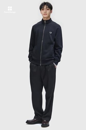 Zip Through Sweatshirt(S Z20：STOCKPORT BLUE): | FRED PERRY JAPAN