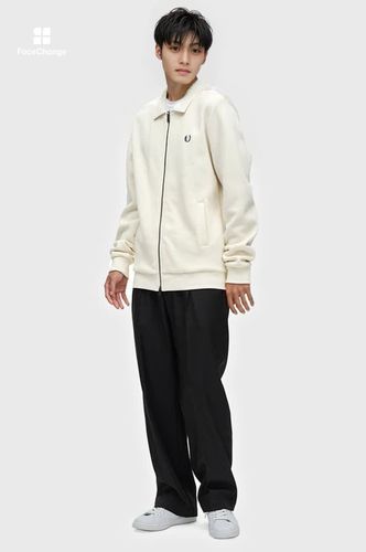 Zip Through Collared Sweatshirt(M 560：ECRU): | FRED PERRY JAPAN