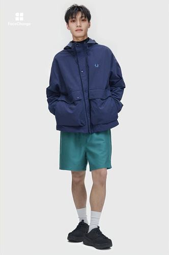 Cropped Ripstop Parka(S X86：TENNIS BLUE): | FRED PERRY JAPAN