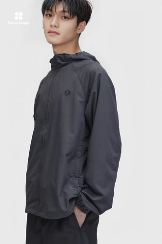 Hooded Shell Jacket(S 129：SNOW WHITE): | FRED PERRY JAPAN