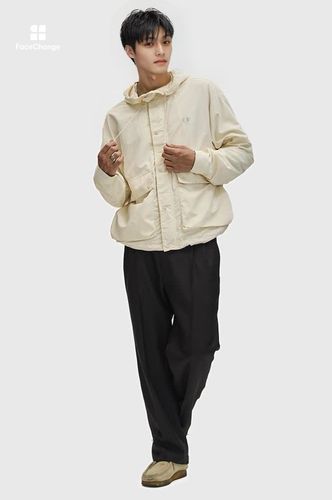 Cropped Ripstop Parka(M 560：ECRU): | FRED PERRY JAPAN | フレッド