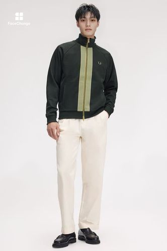 Chenille Tape Track Jacket(M Q20：NIGHT GREEN): | FRED PERRY JAPAN