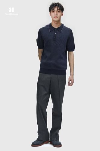 Tonic Waffle Knitted Shirt(S 597:OX BLOOD / ECRU): | FRED PERRY Tonic Waffle Knitted Shirt(S 597:OX BLOOD / ECRU): | FRED PERRY