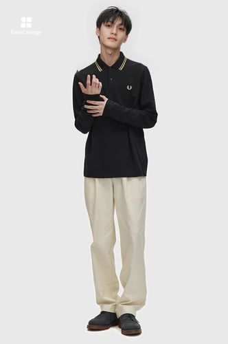 The Fred Perry Shirt - M1212(36 157：BLACK / CHAMPAGNE): | FRED