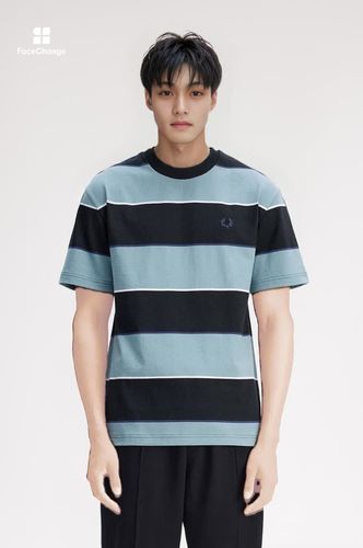 Striped Relaxed T-Shirt(M X83：CHAMPIONS GOLD): | FRED PERRY JAPAN