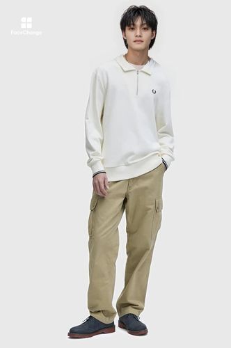 フレッドペリー UnionJackJacquardPoloShirt F5220 Dash Taped Zip Neck Polo Shirt(S X89：COURT GREEN): | FRED PERRY