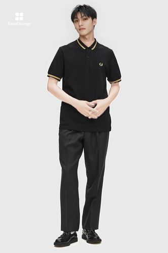 The Fred Perry Shirt - M2(36 157：BLACK / CHAMPAGNE): | FRED PERRY